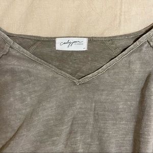 Tan flowy long sleeve